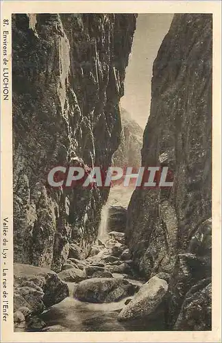 Ansichtskarte AK Env de Luchon Vallee du Lys La Rue de l'Enfer