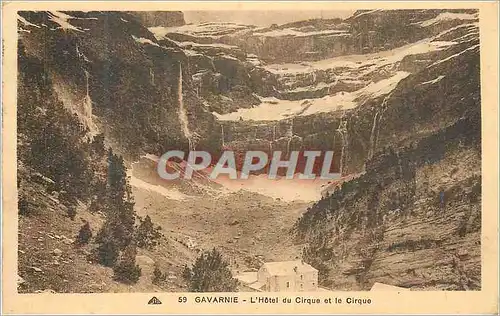 Cartes postales Gavarnie L'Hotel du Cirque et le Cirque