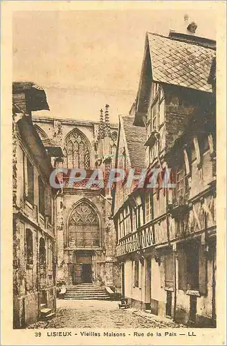 Cartes postales Lisieux Vieilles Maisons Rue de la Paix