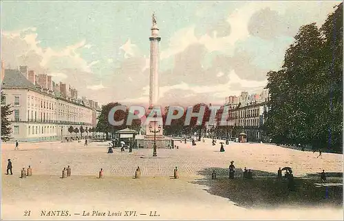 Cartes postales Nantes La Place Louis XVI
