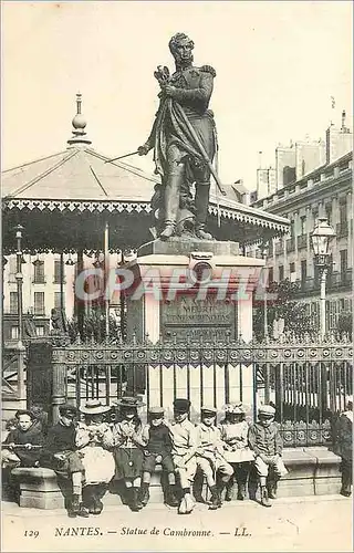 Ansichtskarte AK Nantes Statue de Cambronne Enfants