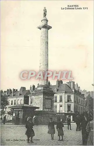 Cartes postales Nantes La Colonnne Louis XVI