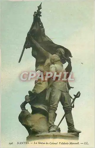 Cartes postales Nantes La Statue du Colonel Villebois Mareuil