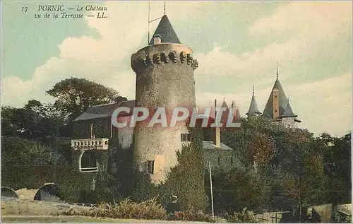 Cartes postales Pornic Le Chateau vu de la Terrasse