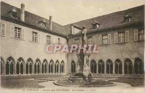 Cartes postales Colmar Musee des Unterlinden Le Cloitre