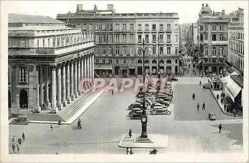 Cartes postales moderne Bordeaux Place de la Comedie Grand Theatre