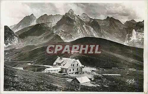 Moderne Karte Le Col d'Aubisque (1710 m) Pyrenees Ocean Vue Panoramique