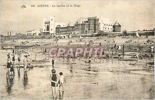 Cartes postales Dieppe Le Casino et la Plage