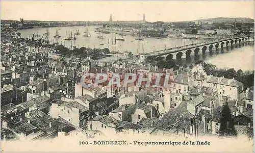 Ansichtskarte AK Bordeaux Vue Panoramique de la Rade