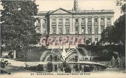 Cartes postales Bordeaux Jardin de l'Hotel de Ville