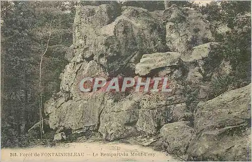 Cartes postales Foret de Fontainebleau Le Rempart du Mont Ussy