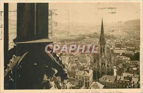 Cartes postales Rouen (Seine Inferieure) Panorama sur la Cote Sainte Catherine