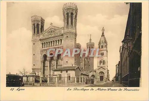 Cartes postales Lyon La Basilique de Notre Dame de Fourviere