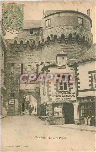 Cartes postales Vannes La Porte Prison