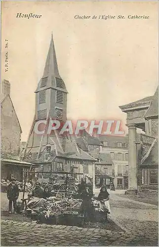 Cartes postales Honfleur Clocher de l'Eglise Ste Catherine