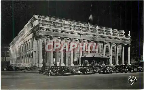 Moderne Karte Bordeaux La Nuit Le Grand Theatre Automobile