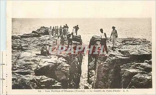 Ansichtskarte AK Les Sables d'Olonne (Vendee) Le Gouffre du Puits d'Enfer