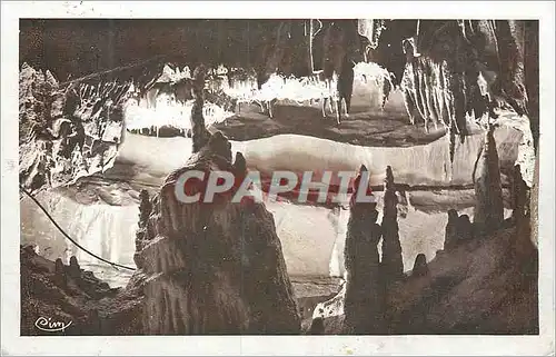 Cartes postales Grottes de Baume les Messieurs (Jura) Galerie du Catafalque et la Sacristie