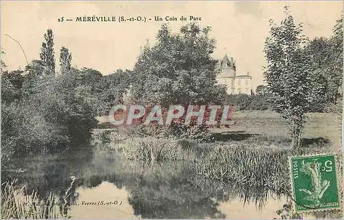 Cartes postales Mereville (S et O) Un Coin du Parc