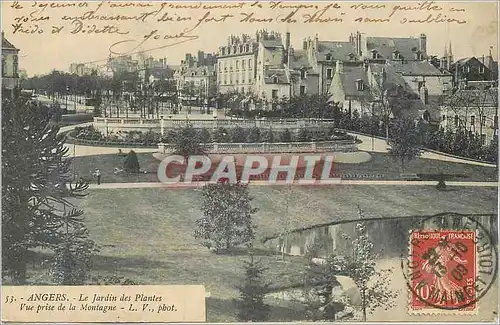 Cartes postales Angers Le Jardin des Plantes Vue prise de la Montagne
