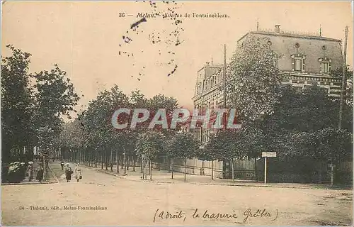 Ansichtskarte AK Melun Avenue de Fontainebleau