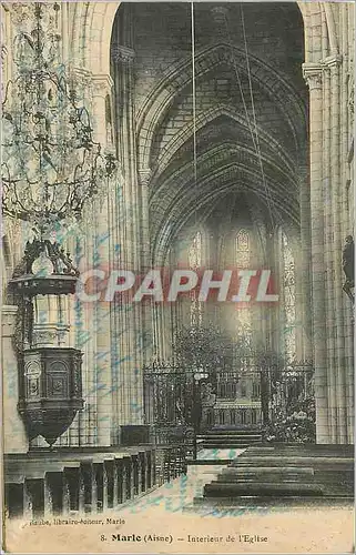 Ansichtskarte AK Marle (Aisne) Interieur de l'Eglise