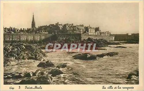 Ansichtskarte AK Cap Saint Malo la Ville et les Remparts