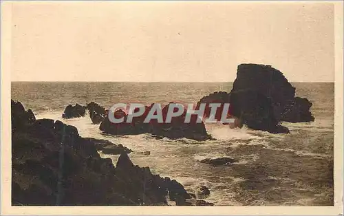 Ansichtskarte AK Ouessant (Finistere) Effet de Brume Rochers de Guysine