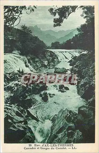 Cartes postales Env d'Ax les Thermes Cascades et Gorges du Castelet