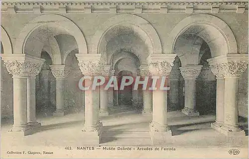 Cartes postales Nantes Musee Dobree Arcades de l'Entree