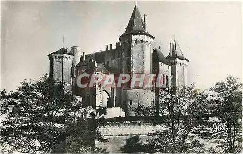 Moderne Karte Saumur le Chateau Facade Sud