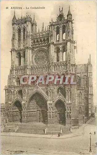 Cartes postales Amiens La Cathedrale Flamme Amiens Ses velours Sa confection