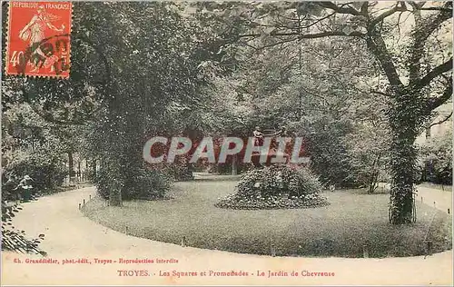 Ansichtskarte AK Troyes Les Squares et Promenades le Jardin de Chevrance