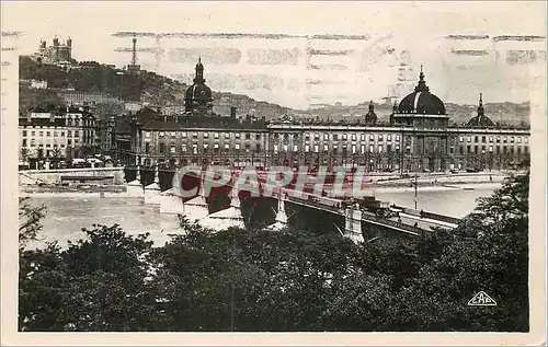 Moderne Karte Lyon Pont de la Guillotiere et le Grand Hotel Dieu