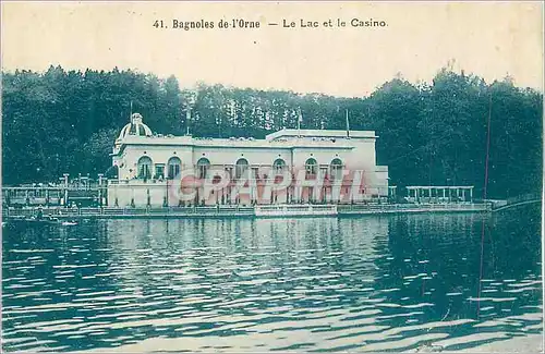 Cartes postales Bagnoles de l'Orne Le Lac et le Casino Daguin Golf