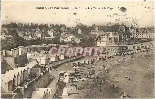 Cartes postales Saint Quay Portrieux (C du N) Les Villas et la Plage