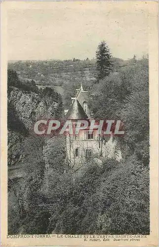 Ansichtskarte AK Domfront (Orne) Le Chalet et le Tertre Sainte Anne