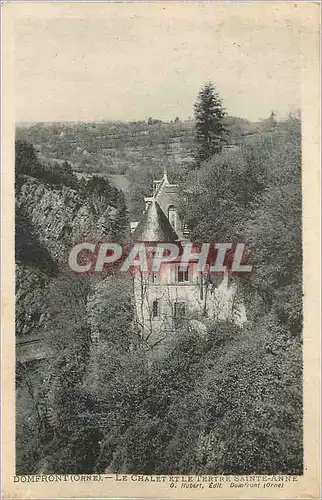 Cartes postales Domfront (Orne) Le Chalet et le Tertre Sainte Anne