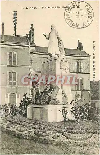 Cartes postales Le Mans Statue de Leon Boltee