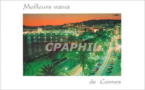 Moderne Karte Meilleurs Voeux de Cannes