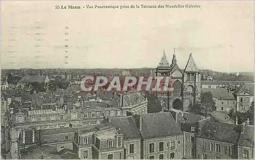 Cartes postales Le Mans Vue Panoramique prise de la Terrasse des Nouvelles Galeries
