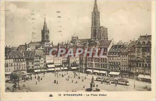 Cartes postales Strasbourg La Place Kleber Tramway