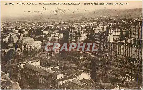 Cartes postales Royat et Clermont Ferrand Vue Generale prise de Royat