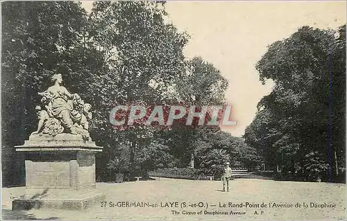 Cartes postales St Germain en Laye (S et O) Le Rond Point de l'Avenue de la Dauphine