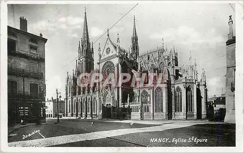 Moderne Karte Nancy Eglise St Epvre