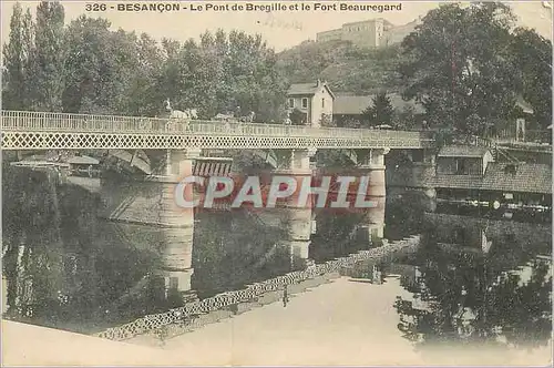 Ansichtskarte AK Besancon Le Pont de Bregille et le Fort Beauregard