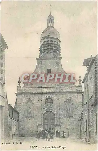 Cartes postales Sens Eglise Saint Pregts Enfants