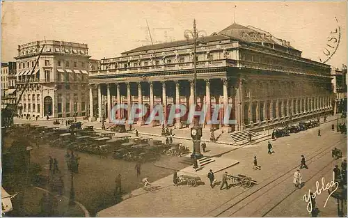 Cartes postales Bordeaux Place de la Comedie et le Grand Theatre