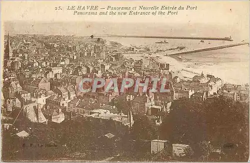 Cartes postales Le Havre Panorama et Nouvelle Entree du Port
