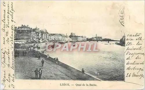 Cartes postales Liege Quai de la Batte